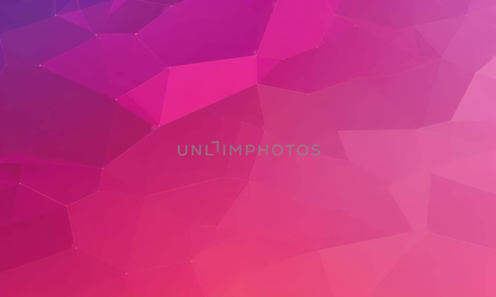 A gradient wallpaper with Pentagonal shapes using fuchsia and deep pink gradient colors. Generative AI.