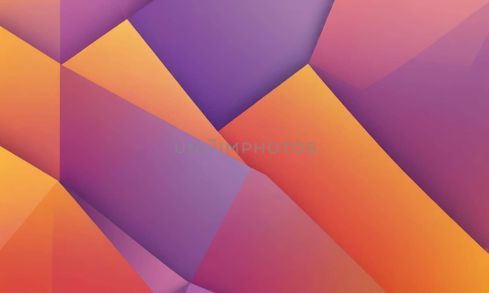 Geometric Shapes in Orange Lavender by nkotlyar