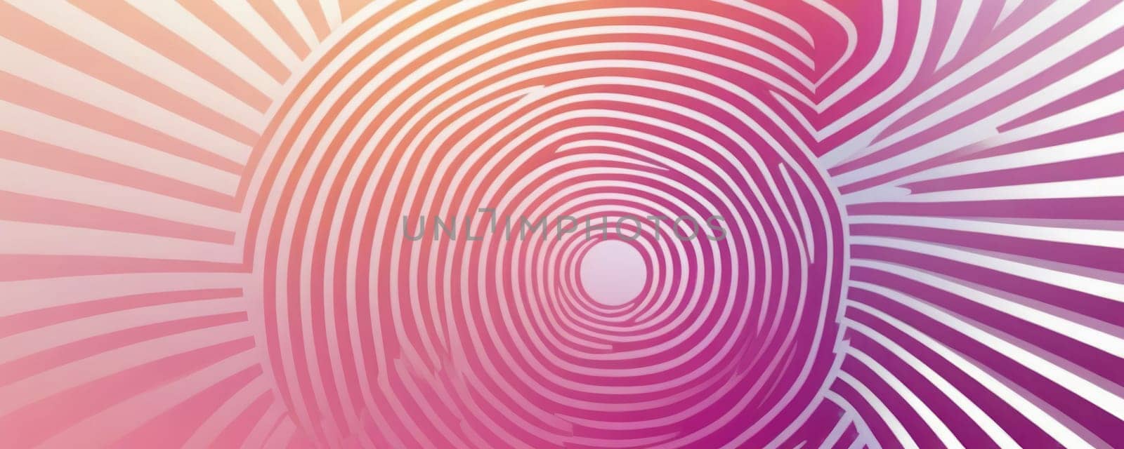 A gradient wallpaper with Concentric shapes using white and orchid gradient colors. Generative AI.