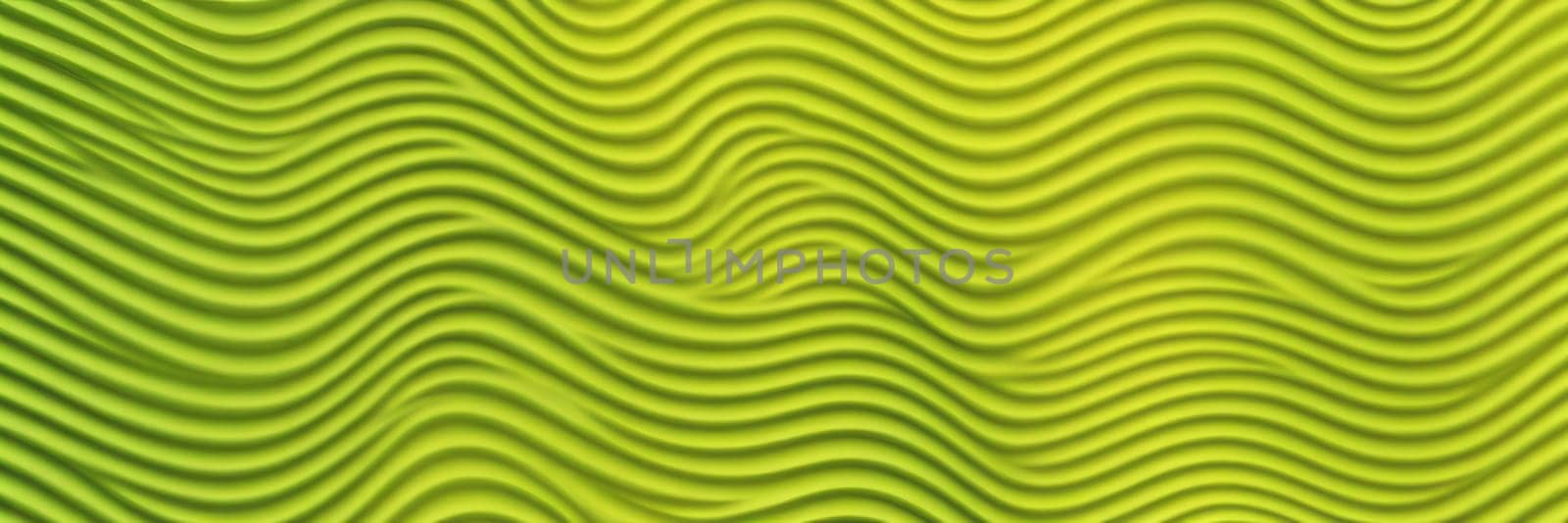 A gradient wallpaper with Corrugated shapes using lime and bisque gradient colors. Generative AI.