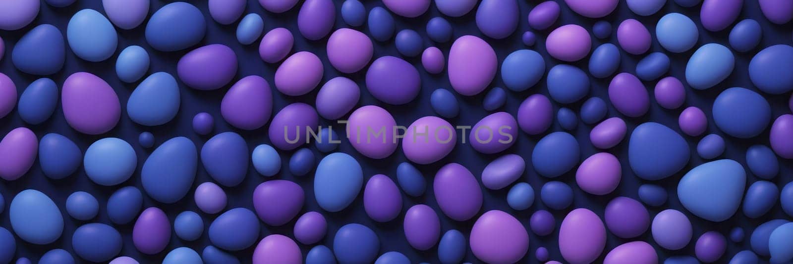 Pebbled Shapes in Navy and Medium purple by nkotlyar