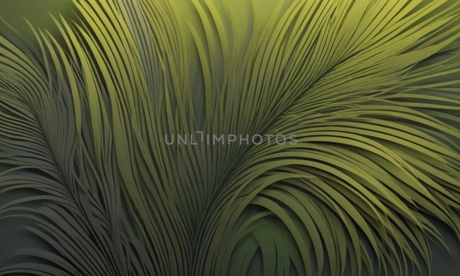 Feathered Shapes in Olive Dark gray by nkotlyar
