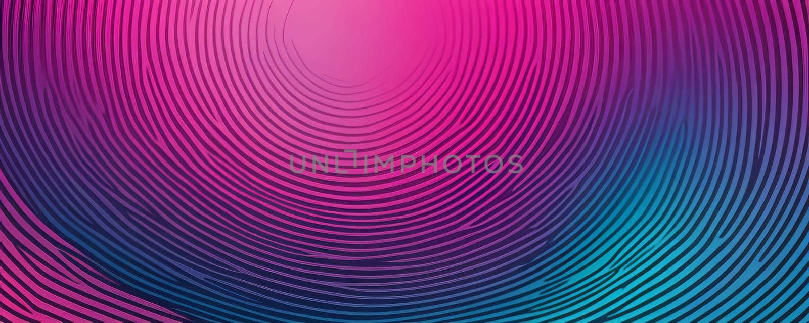A gradient wallpaper with Concentric shapes using fuchsia and dark cyan gradient colors. Generative AI.