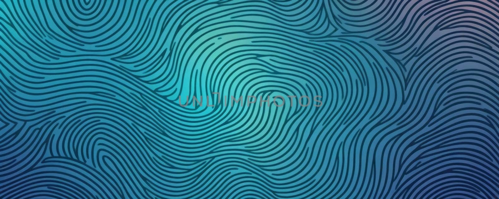 A gradient wallpaper with Labyrinth shapes using teal and cornflower blue gradient colors. Generative AI.