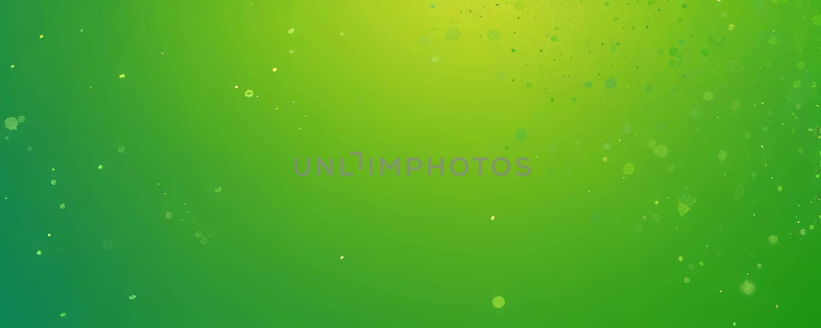 A gradient wallpaper with Splattered shapes using green and lawn green gradient colors. Generative AI.