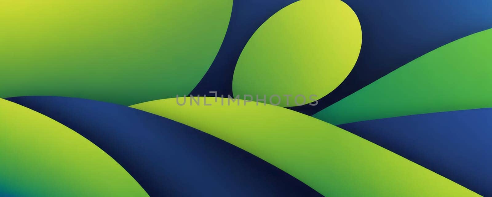 Cylindrical Shapes in Lime Midnight blue by nkotlyar