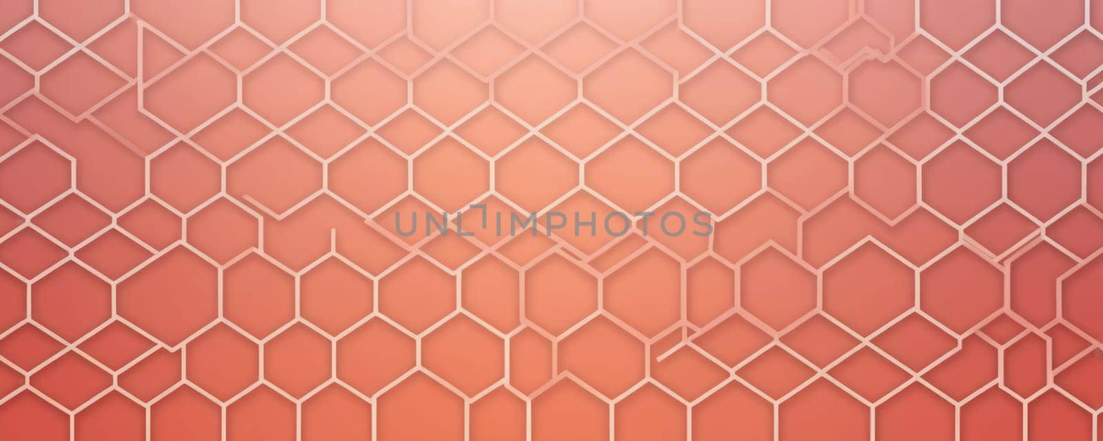 A gradient wallpaper with Lattice shapes using white and light coral gradient colors. Generative AI.