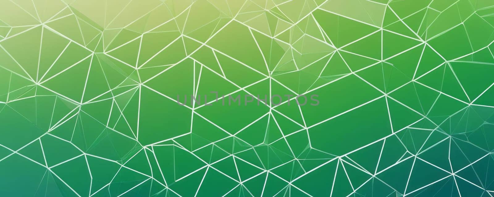 A gradient wallpaper with Geometric shapes using silver and spring green gradient colors. Generative AI.