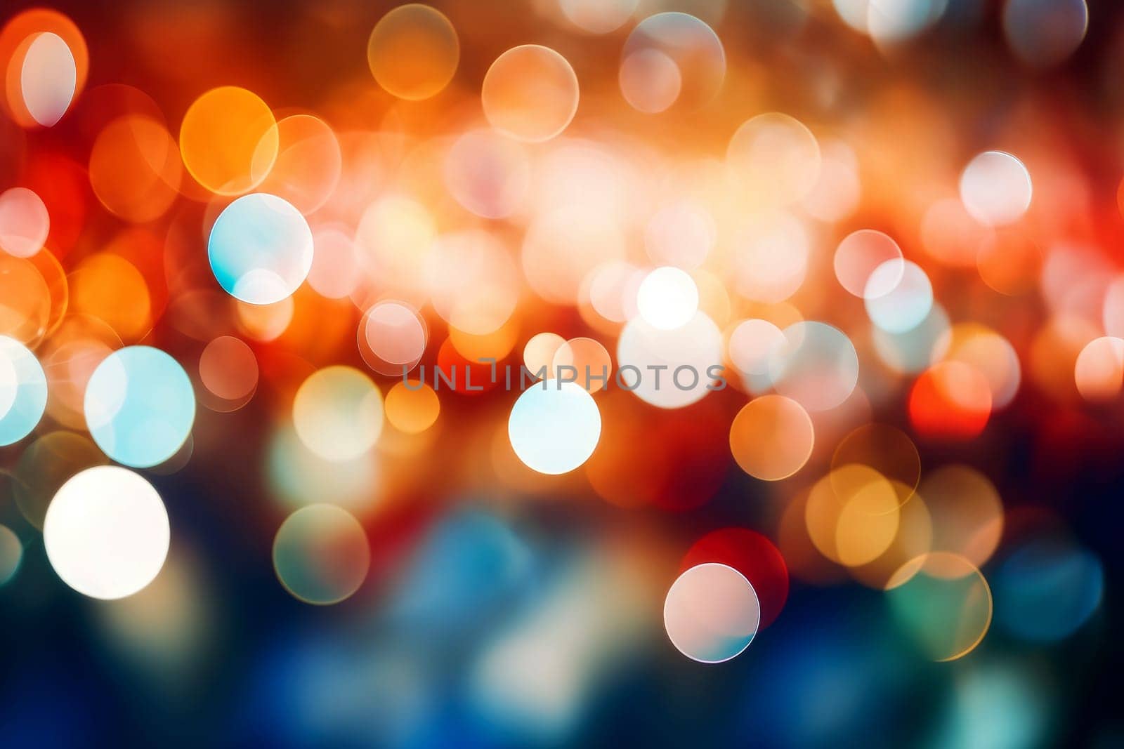 abstract bokeh lights on dark background,. generative ai by matamnad