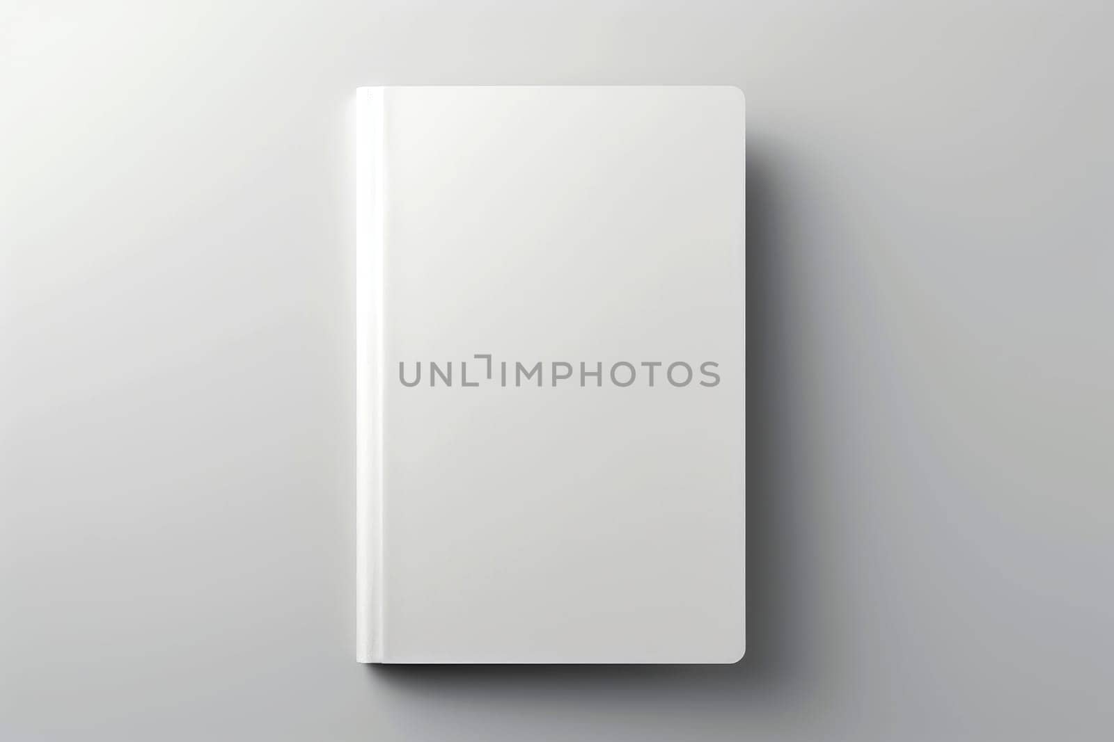 blank white book cover for mockup. isolated background . Generative AI.