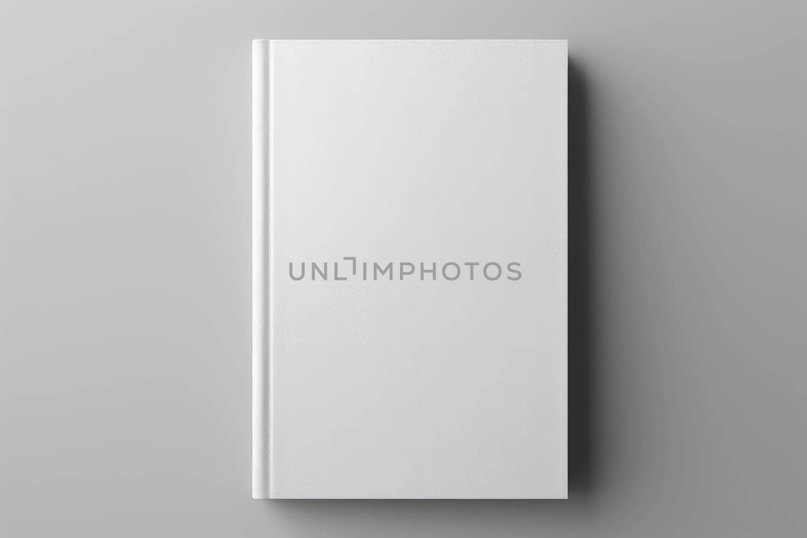blank white book cover for mockup. isolated background . Generative AI.