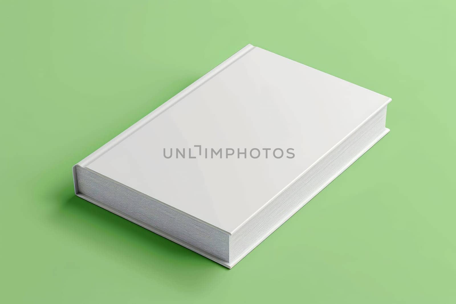 blank white book cover for mockup. isolated background . Generative AI.