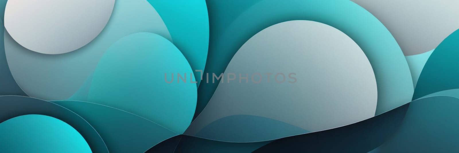 Annular Shapes in Aqua and Darkgrey by nkotlyar