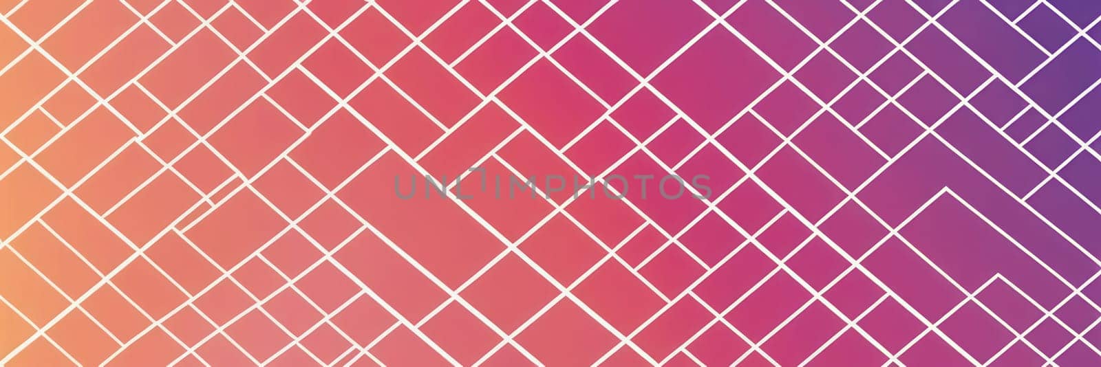 A gradient wallpaper with Grid shapes using white and orchid gradient colors. Generative AI.