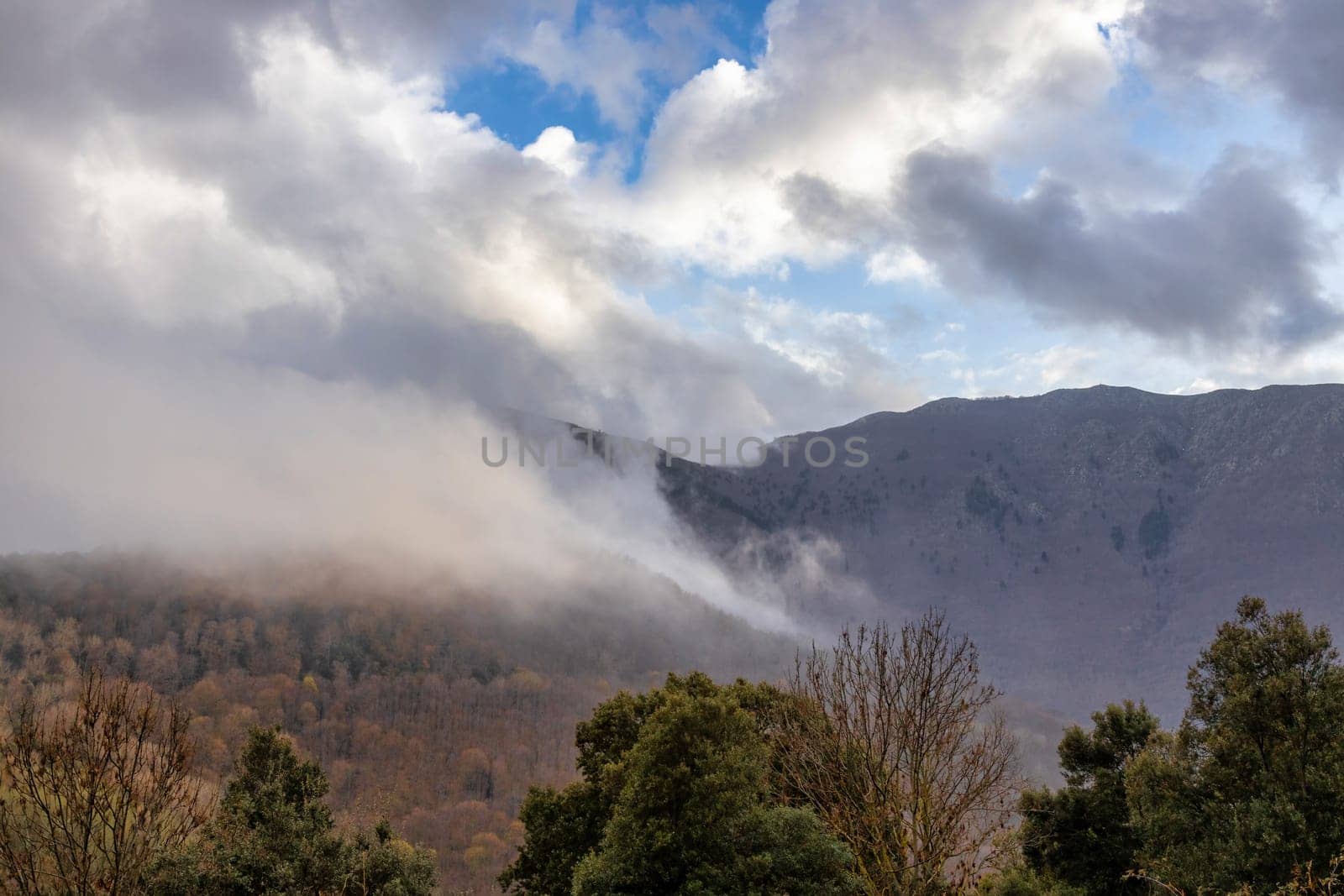 Cloudscape over the spanish Montseny mountains in a autumn day by Digoarpi