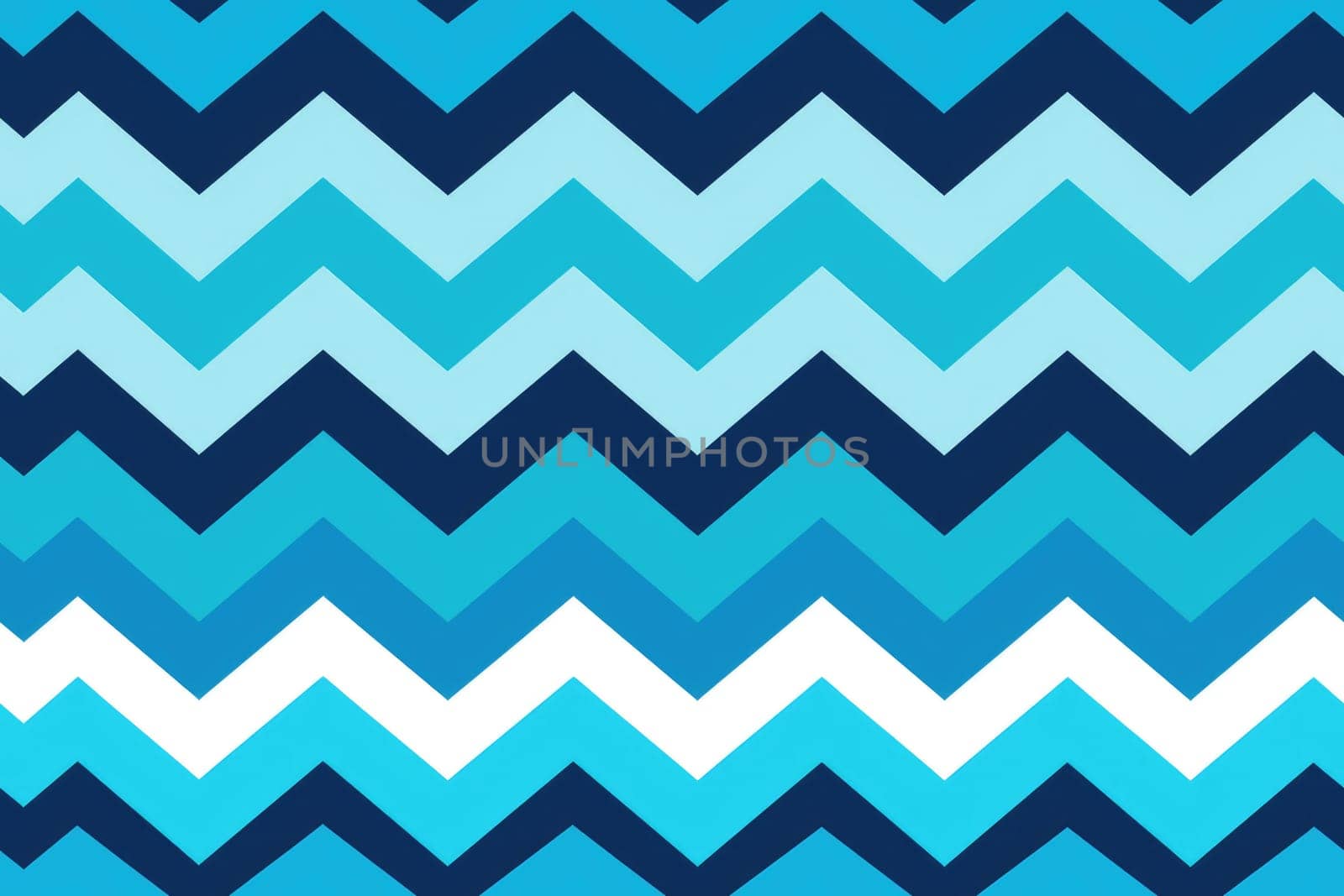 Blue Zigzag Stripe Seamless Pattern Background. AI generative by matamnad