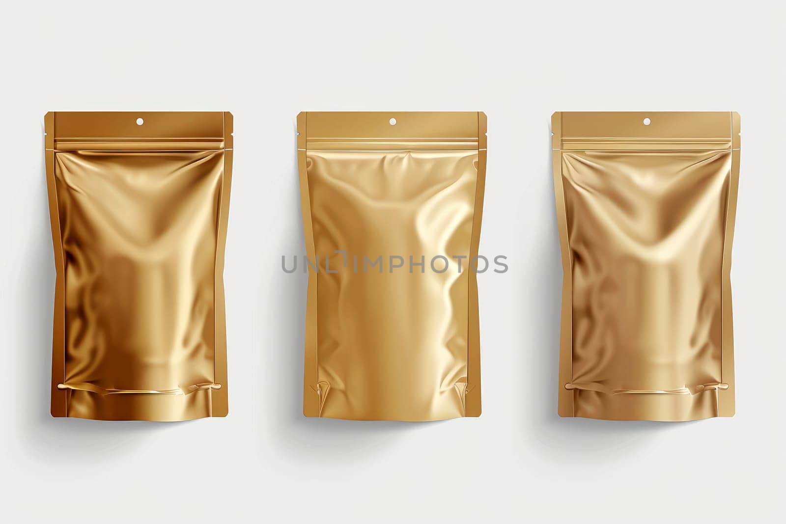 zip lock food packaging mockup isolated on transparent background. Generative AI..