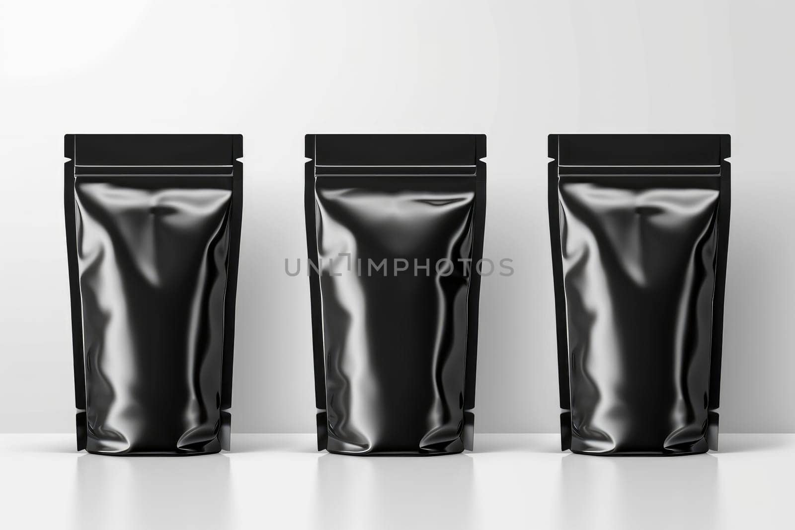 zip lock food packaging mockup isolated on transparent background. Generative AI..