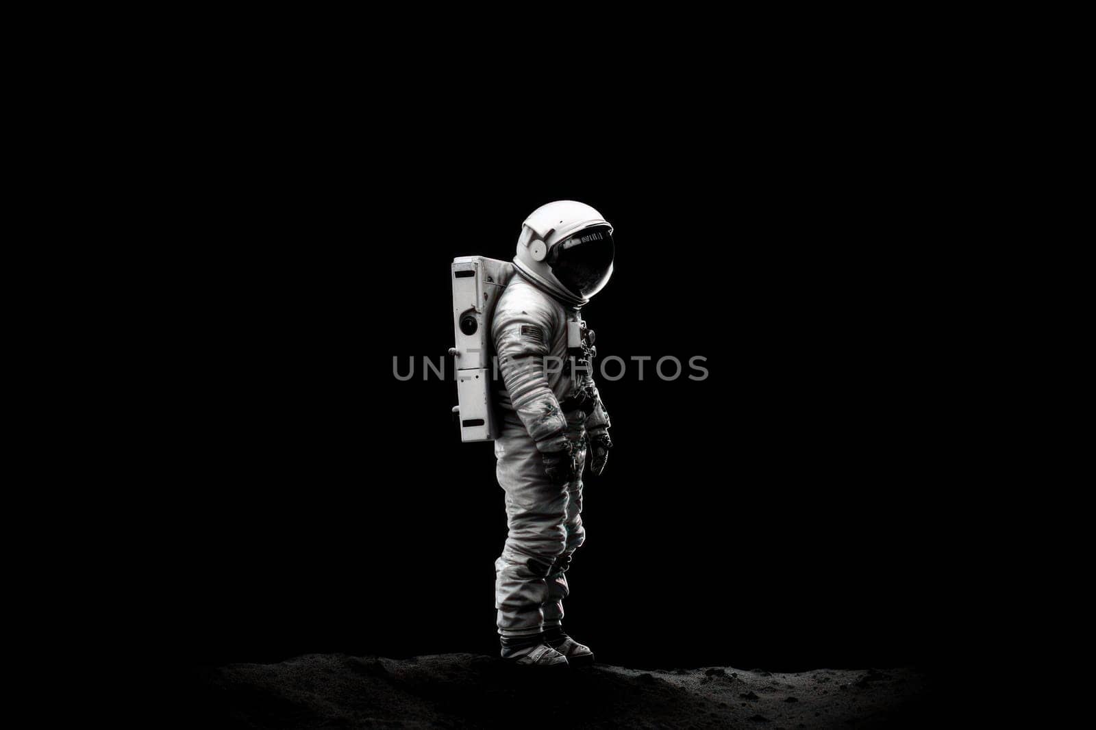 Photo of an astronaut in the black Generative AI by nijieimu