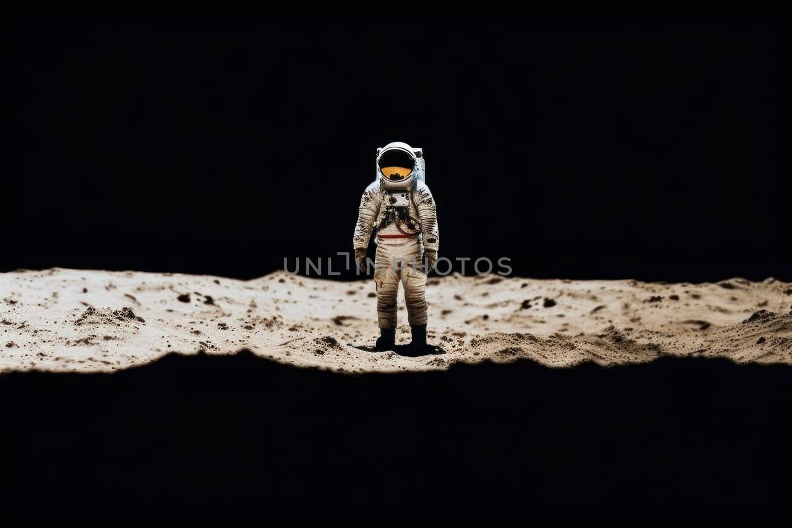 Photo of an astronaut in the black Generative AI.