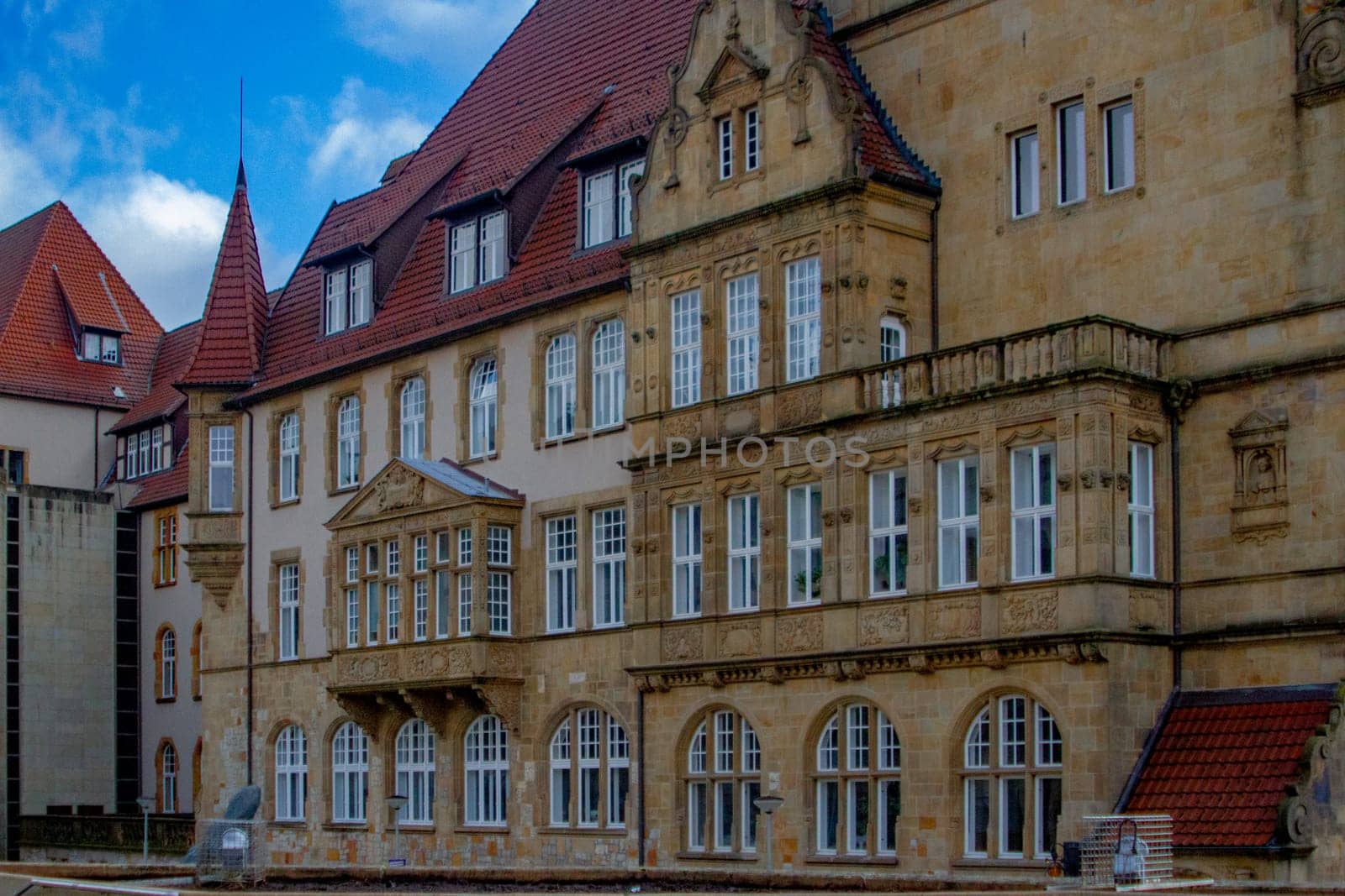 House in the German city of Bielefeld. High quality photo