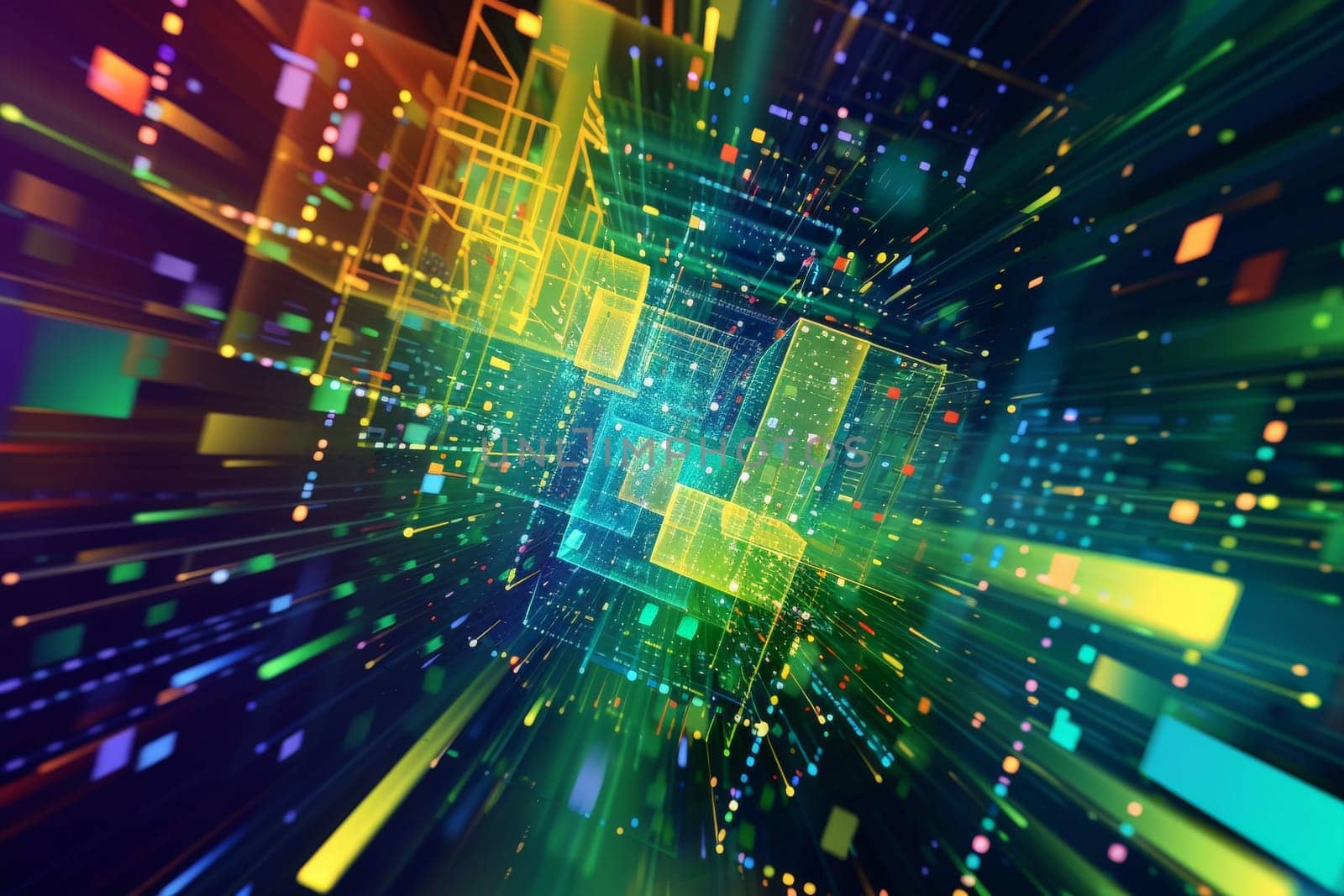 futuristic digital technology background, Abstract background or banner horizontal.
