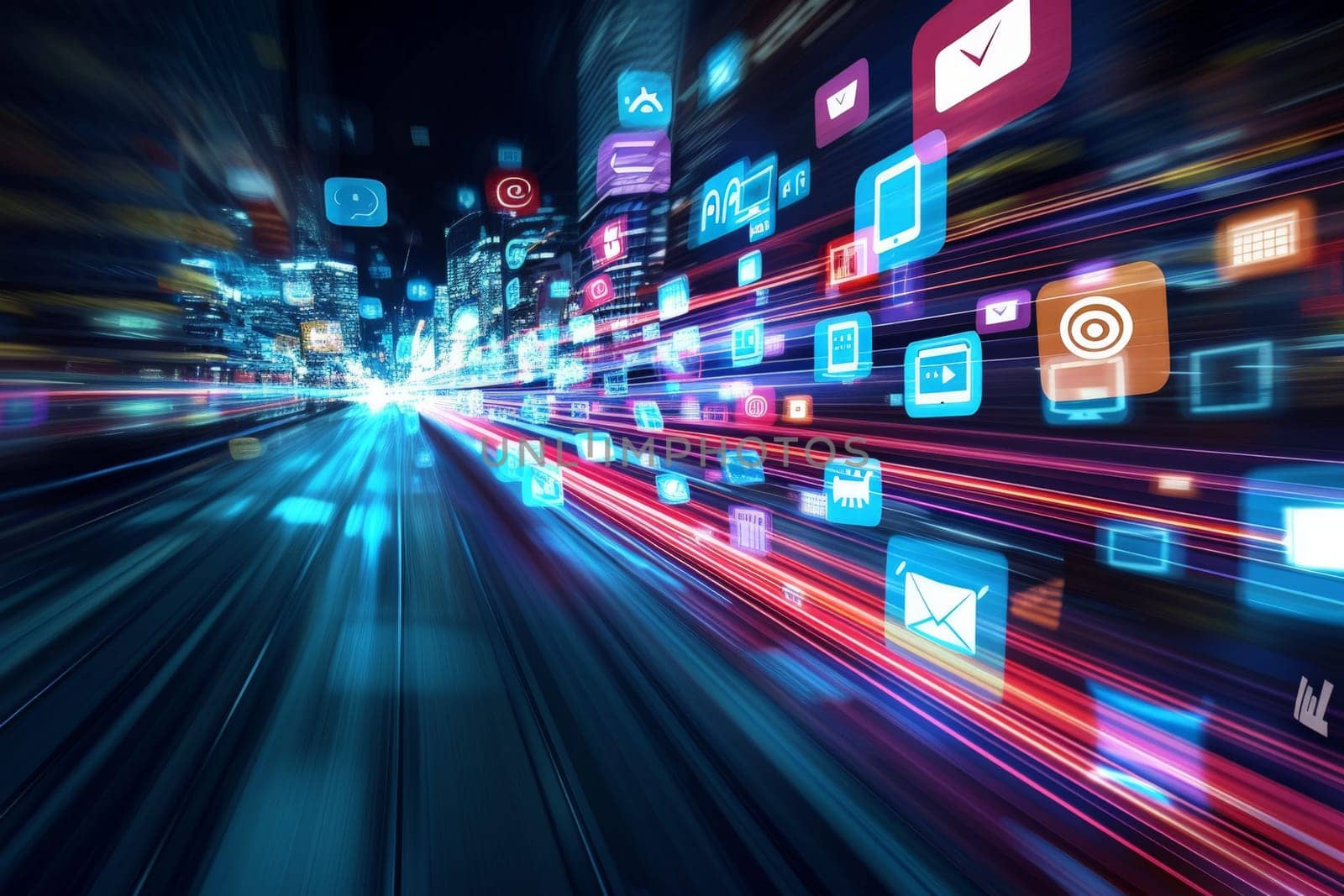 Social network connection background, Abstract digital network background.