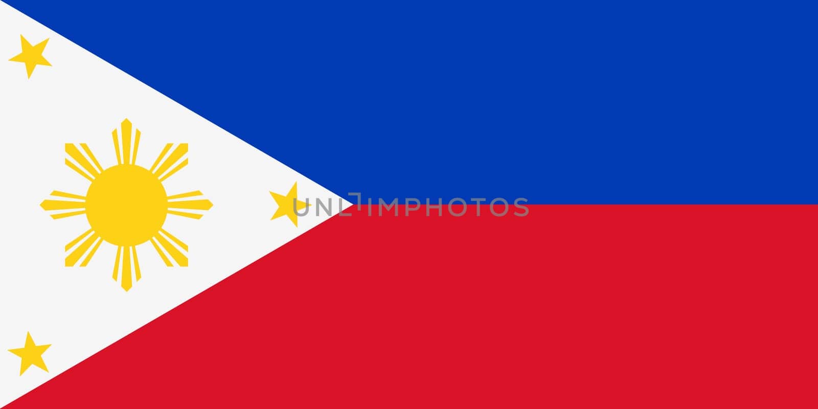 Philippines flag background illustration red blue stripes blue yellow stars