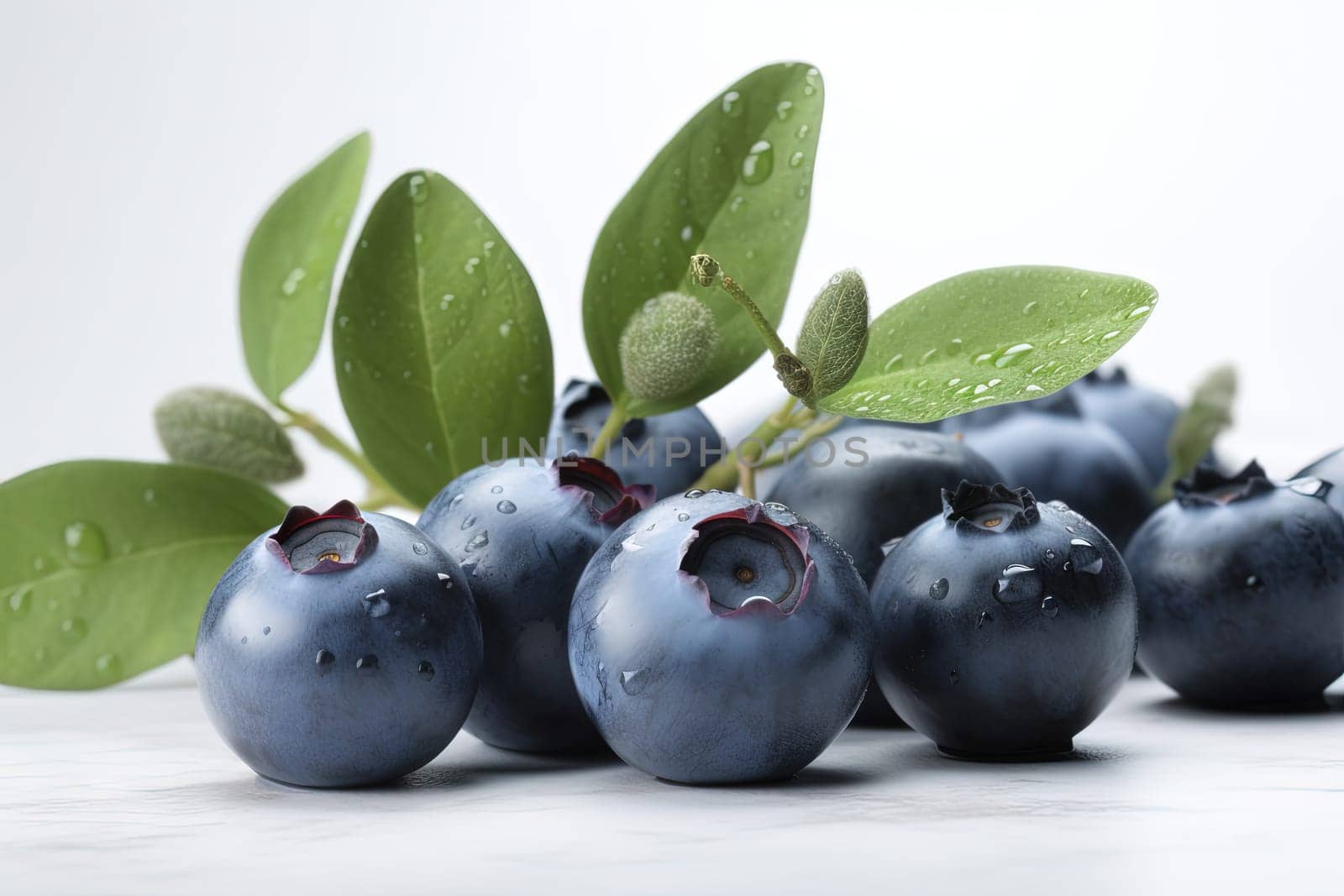 Cherry on background. Juicy red cherry, fresh and sweet. Generated AI