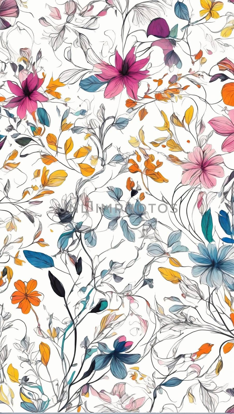 Floral print background by applesstock