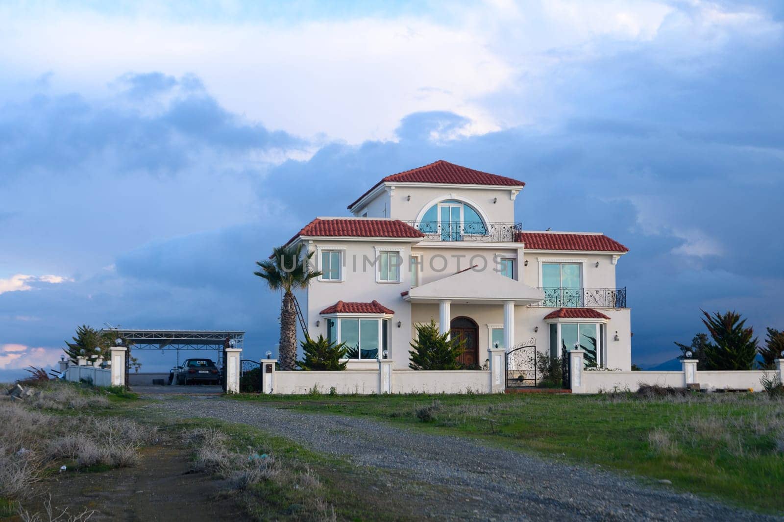 Mediterranean style house in a village in winter in Cyprus 4