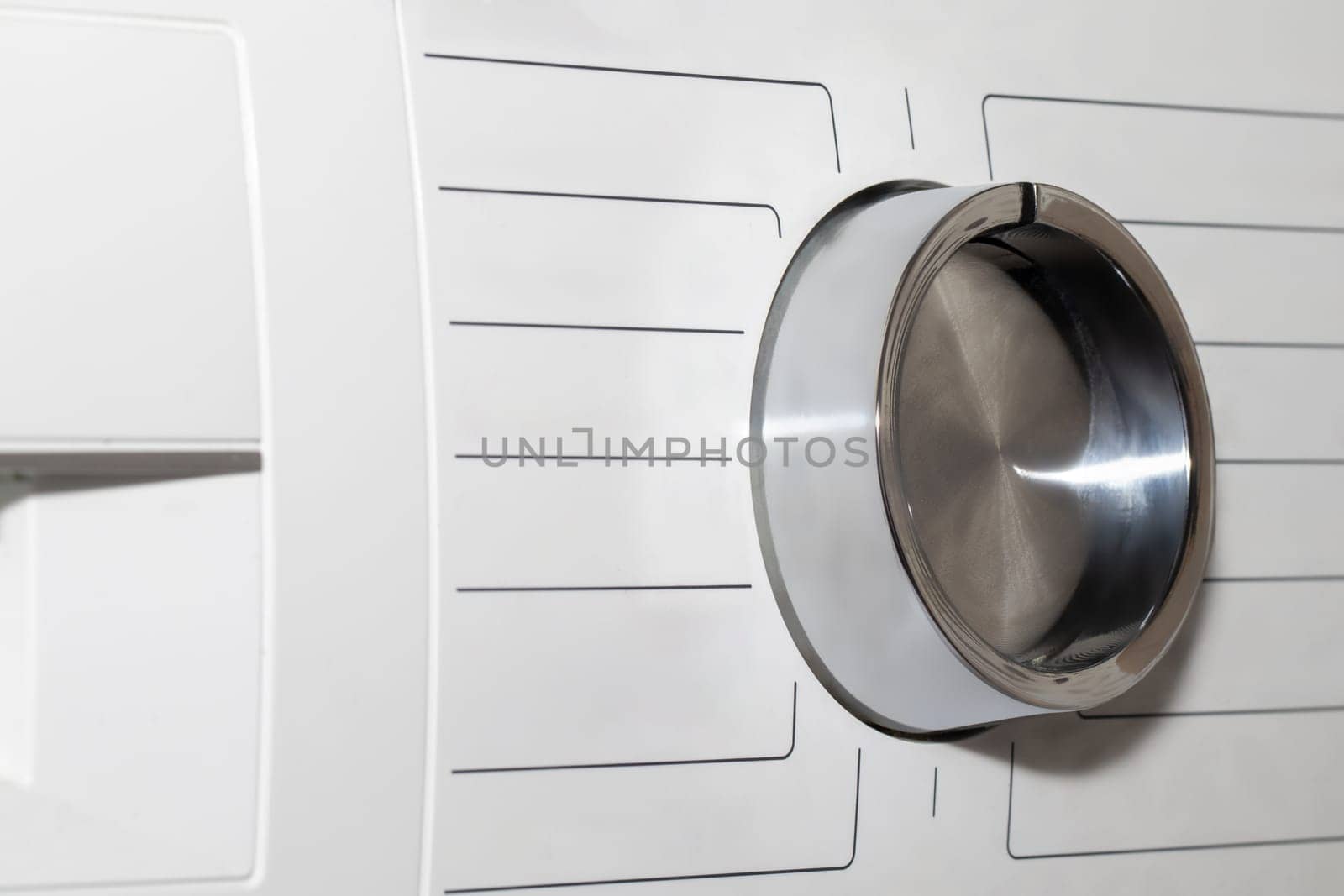 Close-Up View of a Washing Machine Control Panel With Various Program Options. by clusterx