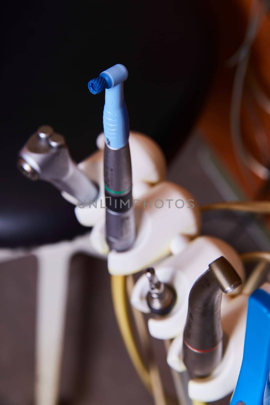 Dental Drill in Focus at Busy Dentist's Office, Fort Wayne, Indiana, 2017