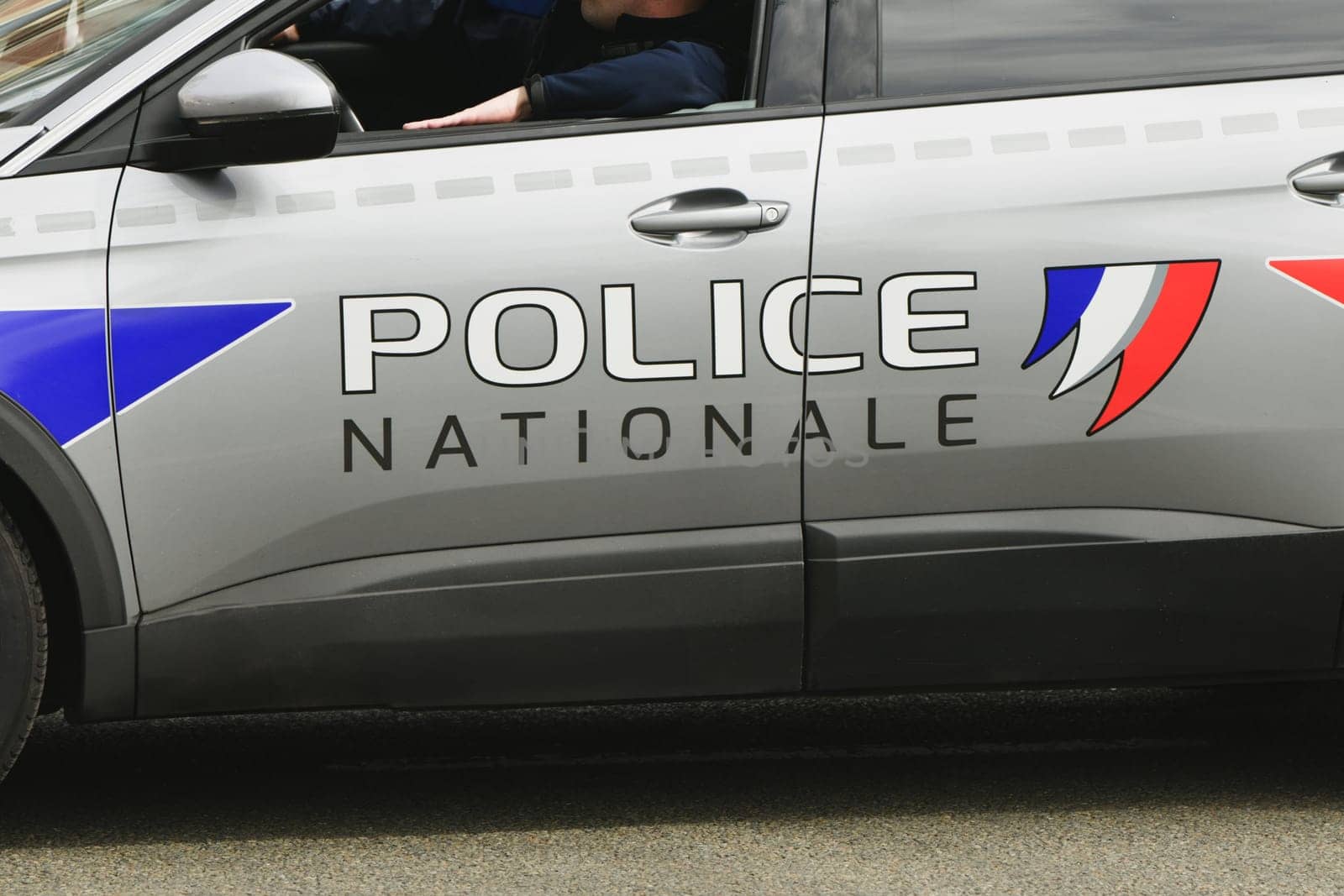 Paris, France - May 08, 2023: French national police patrol vehicle "Police Nationale" by Godi