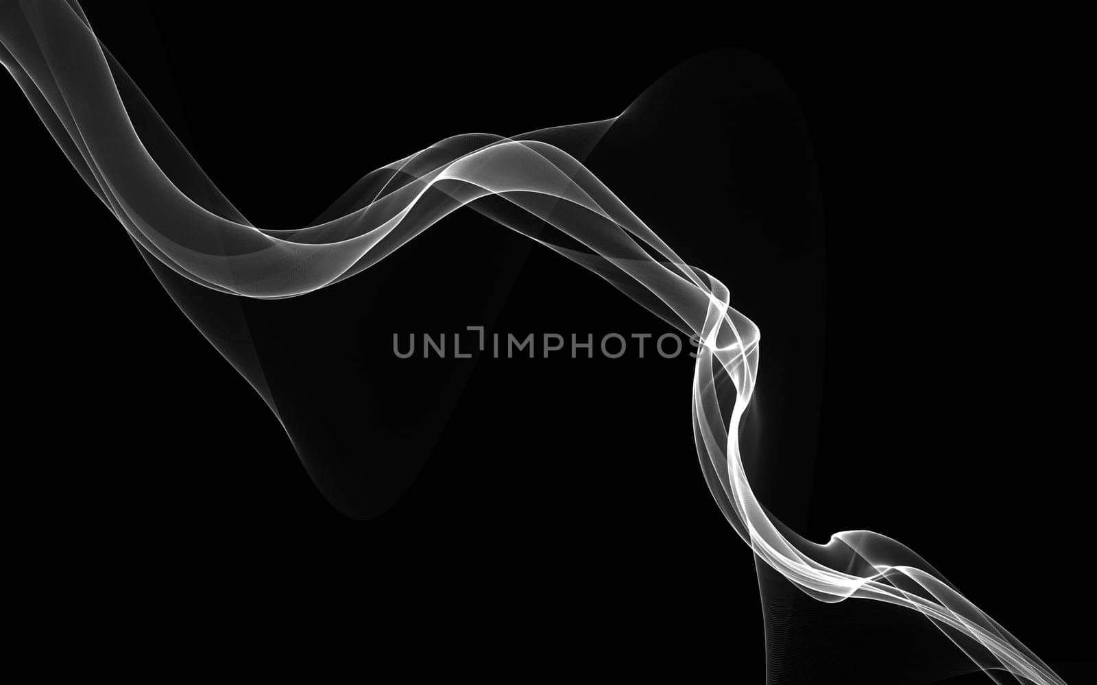 Dark abstract background with a glowing abstract waves by teerawit