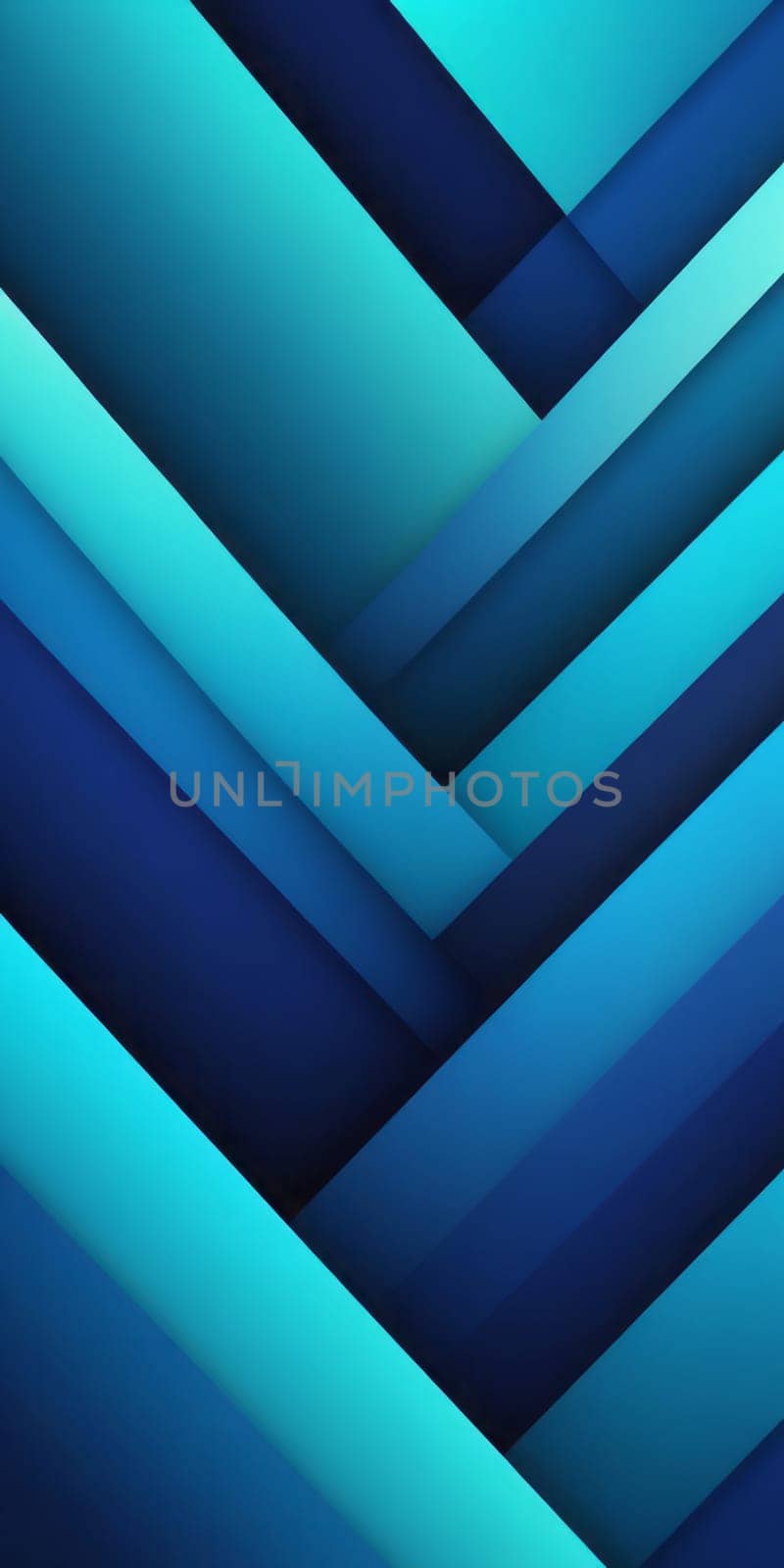Angular Shapes in Aqua and Blue by nkotlyar