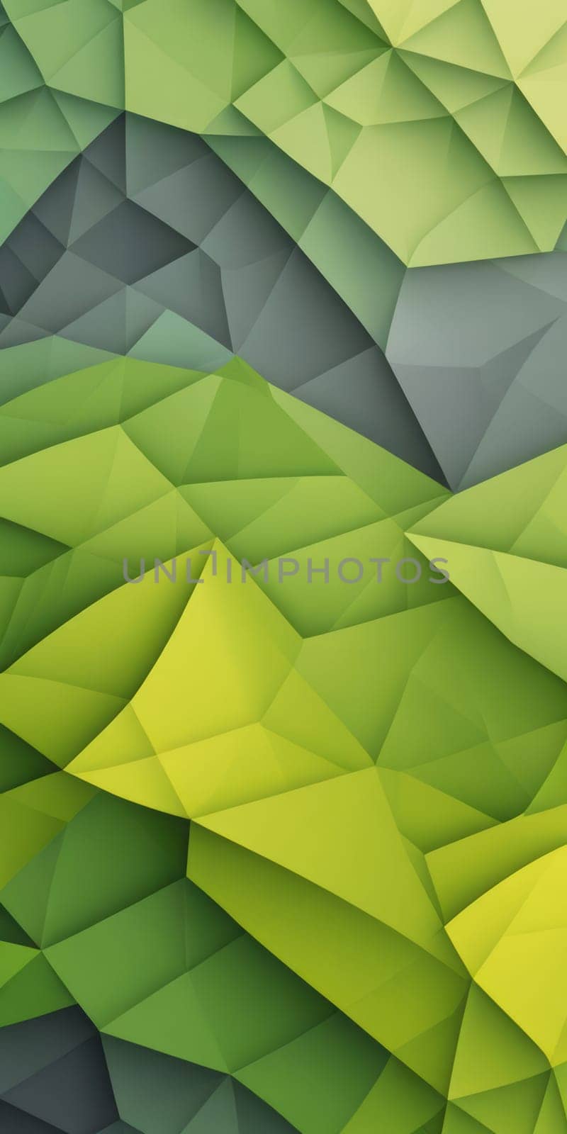 Tessellated Shapes in Lime and Gray by nkotlyar