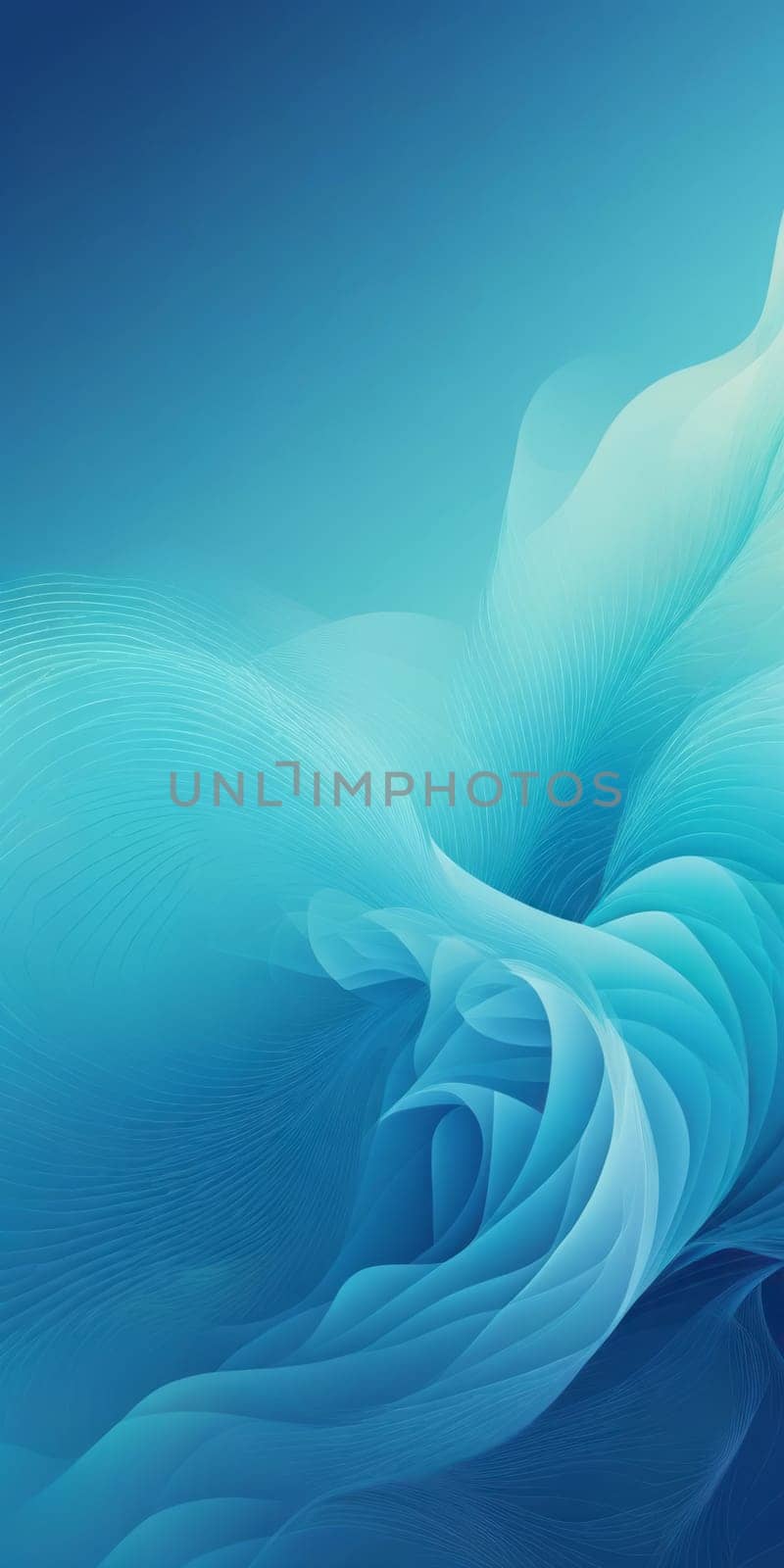Fractal Shapes in Aqua and Blue by nkotlyar