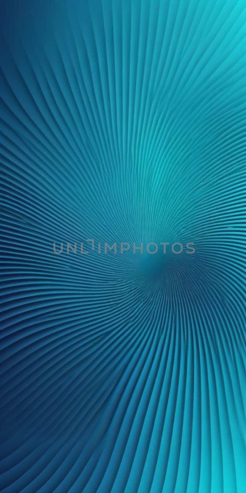 A gradient wallpaper with Fluted shapes using blue and darkturquoise colors. Generative AI.