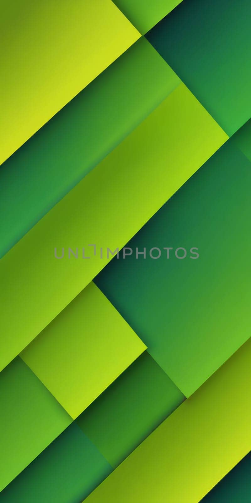 A gradient wallpaper with Gabled shapes using lime and darkolivegreen colors. Generative AI.