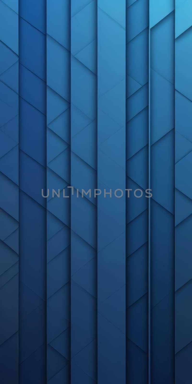 A gradient wallpaper with Serrated shapes using navy and lightblue colors. Generative AI.