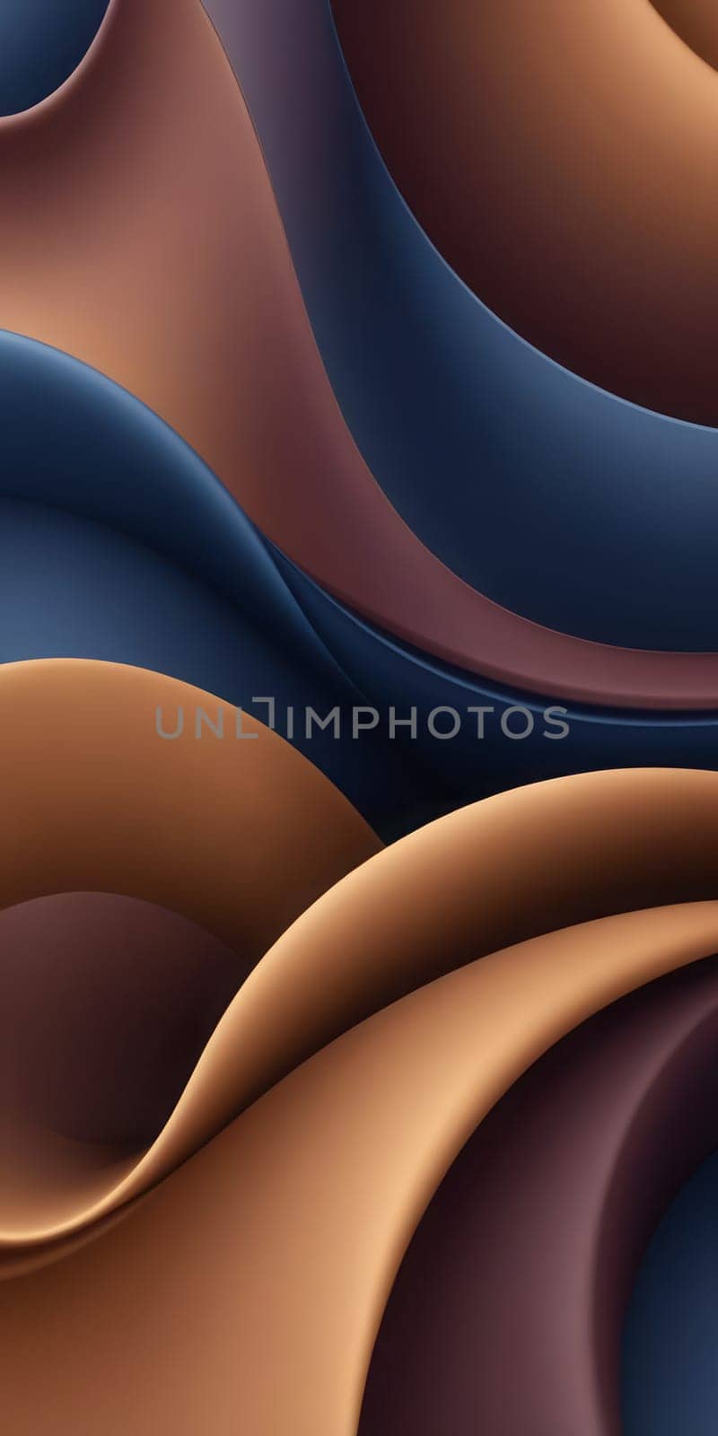 Curvilinear Shapes in Navy Chocolate by nkotlyar