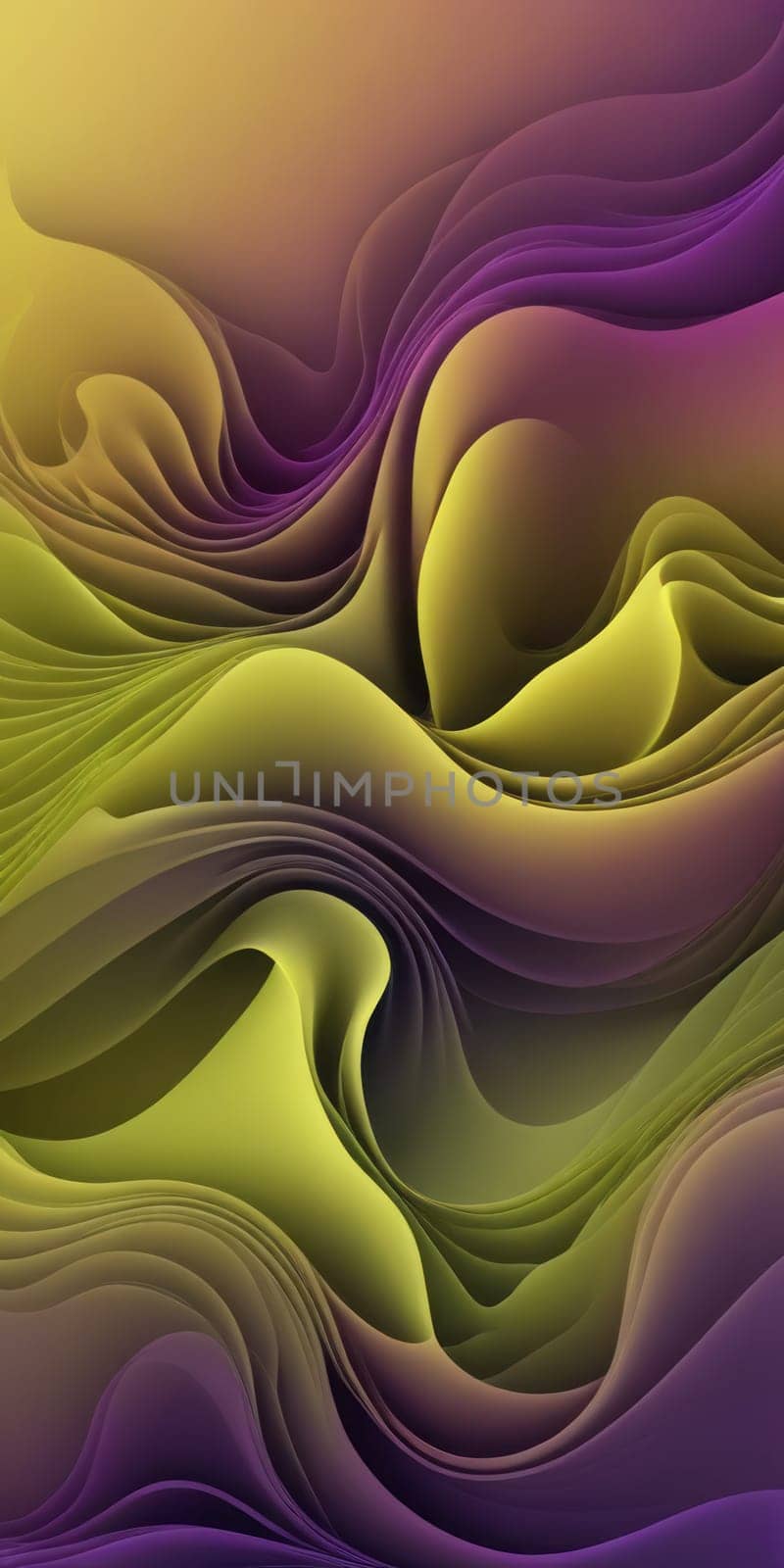 Fractal Shapes in Olive Purple by nkotlyar