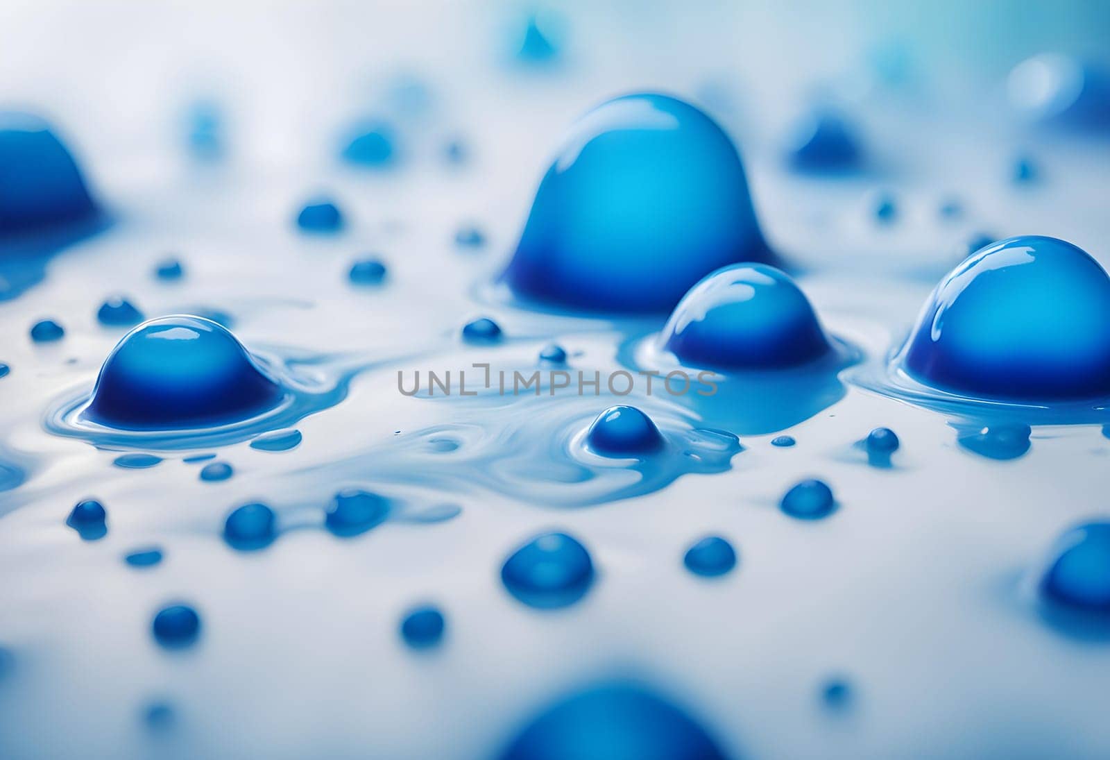 Color drop of blue and white paint by designbyhassan