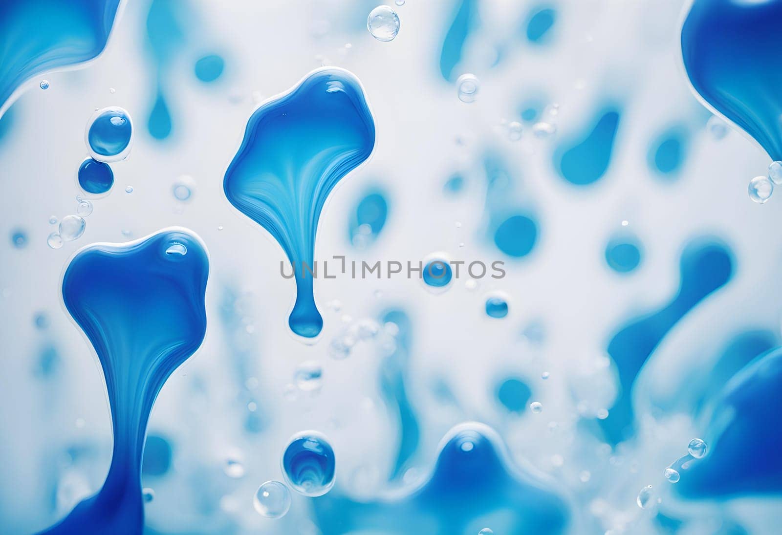 Color drop of blue and white paint by designbyhassan