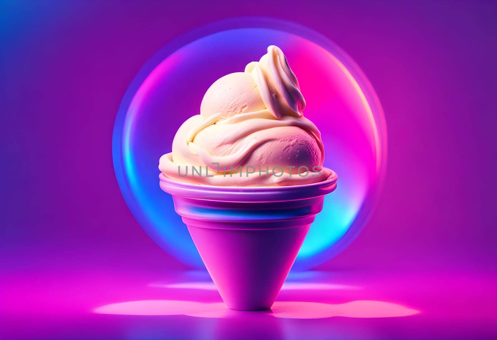 Vanilla ice cream and vibrant bold by designbyhassan