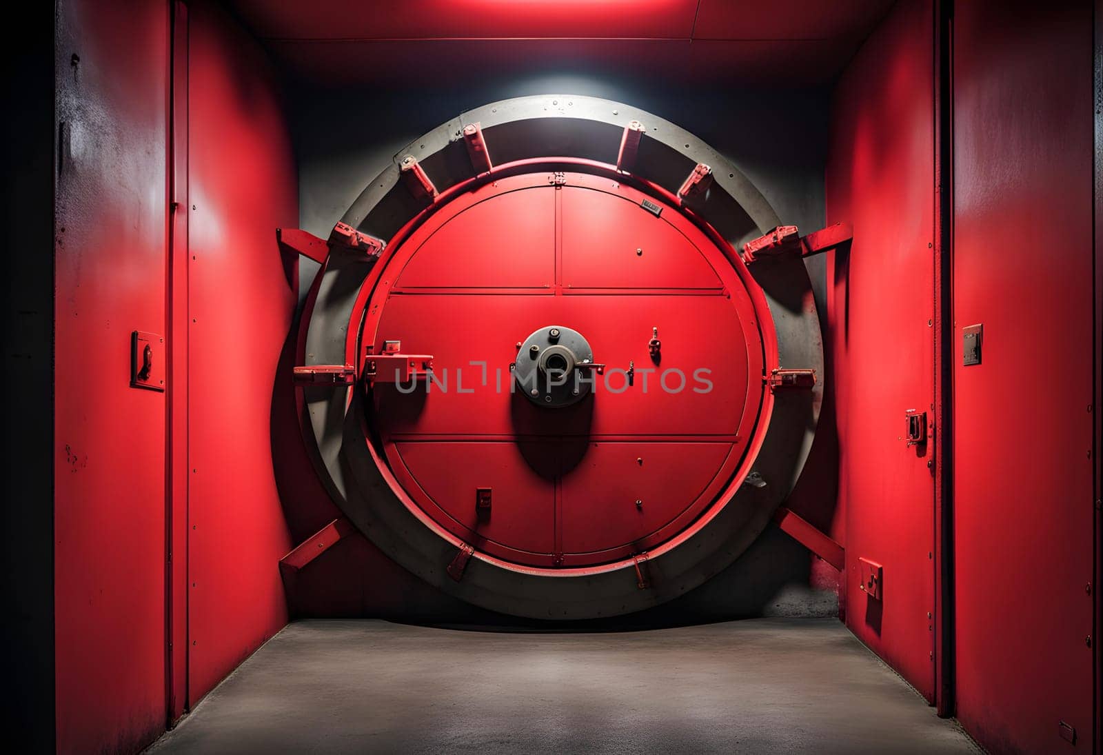 Round machine or bunker door