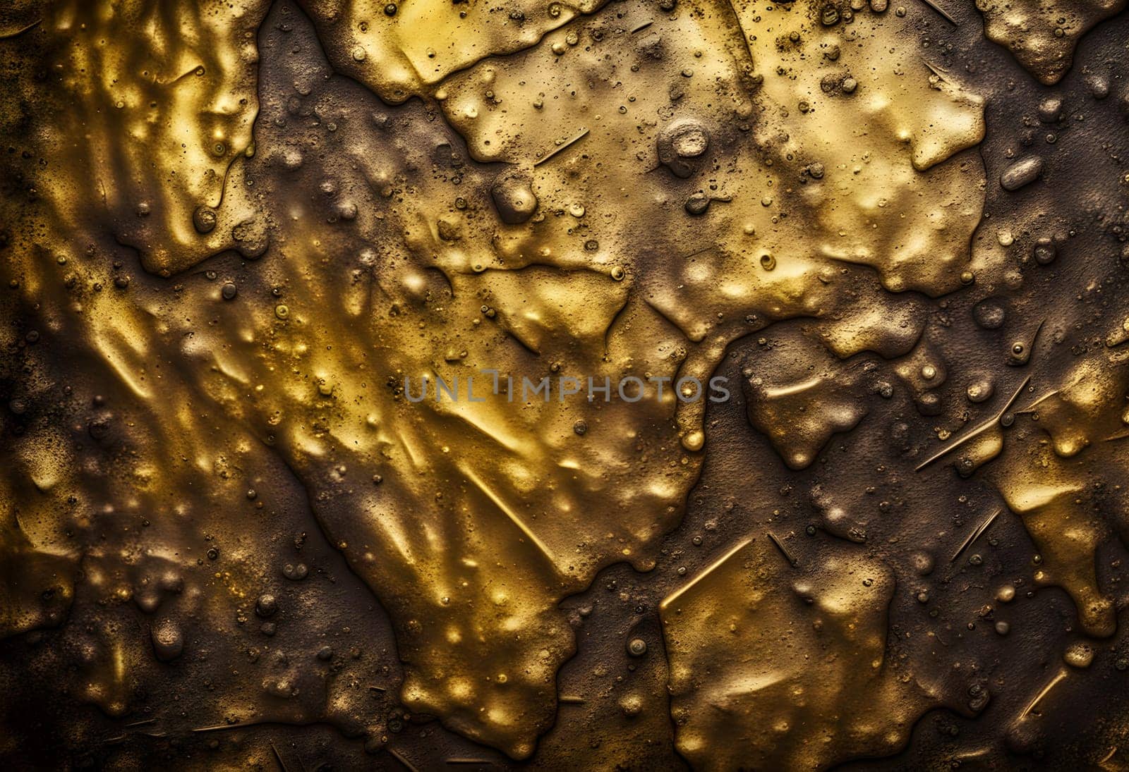 golden metal rough surface