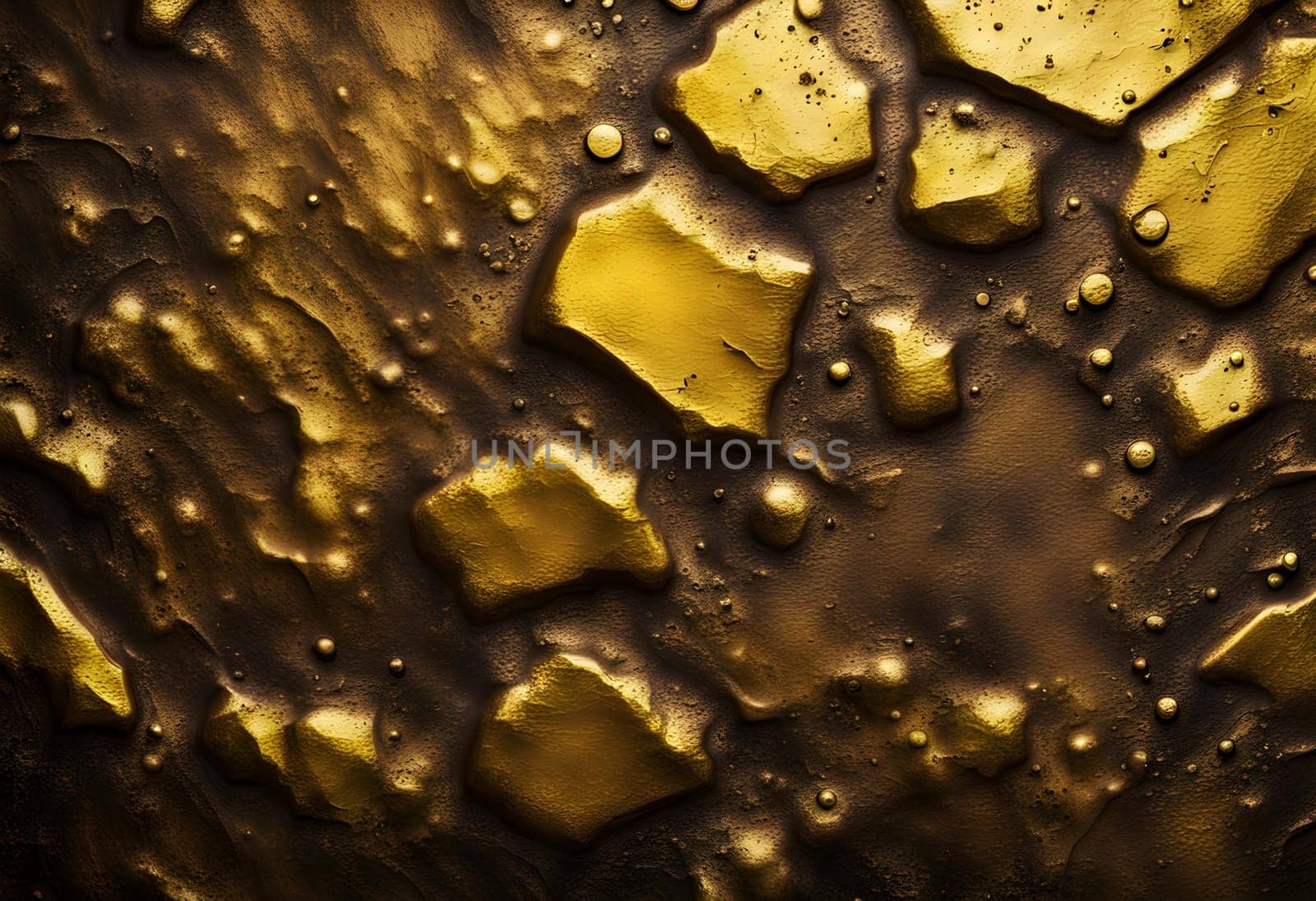 golden metal rough surface