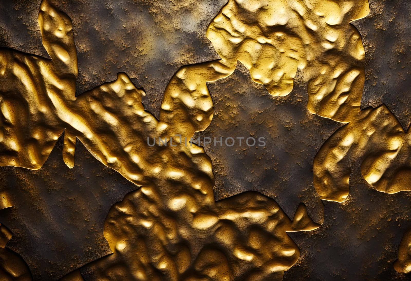 golden metal rough surface